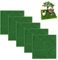 OUDQFCJ 5 Piezas de Césped Artificial para Miniaturas, Manualidades, Decoración, Mini Jardín, DIY, Accesorios para Belenes (15x15cm)