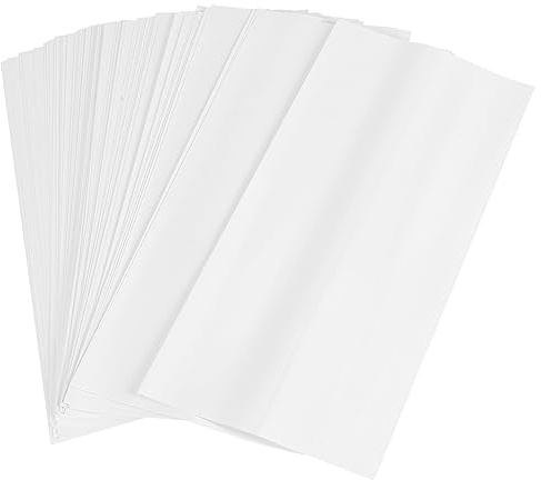 Tumintu 100 buste termoretraibili a sublimazione, 5 x 10, colore bianco, per tumbler 567 G, pellicola termoretraibile