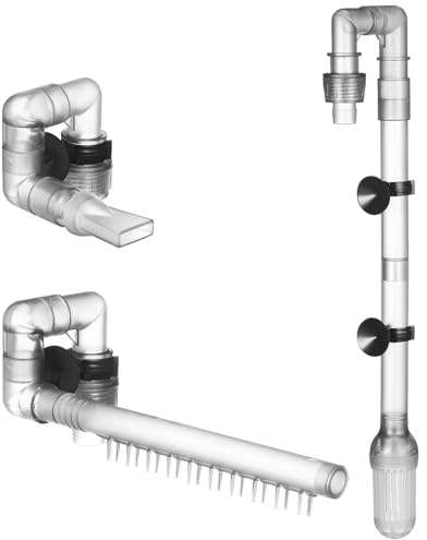 Mobestech Tuyau D’Eau pour Filtre Externe Aquarium 12 Mm Plastique Résistant, Kit Entrée et Sortie, Compatible Pompes Aquarium, Accessoire Débit D’Eau pour Bassin et Aquariophilie