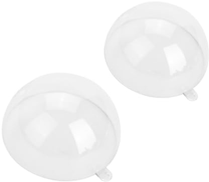 Jiawu Klara Fyllbara Prydnadsbollar, 20 St Lätt Att Fylla Återanvändbara Designprydnadskulor, Dekorationsboll med öppen och Stäng Funktion för Julgransdekoration (5 mm)