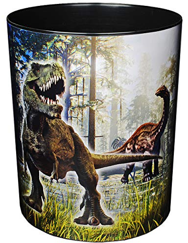 Papierkorb/Behälter - Dinosaurier - Dino T-Rex - 12,5 Liter - wasserdicht - aus Kunststoff - 30 cm - großer Mülleimer/Eimer - Abfalleimer - Aufbewahrungsb..