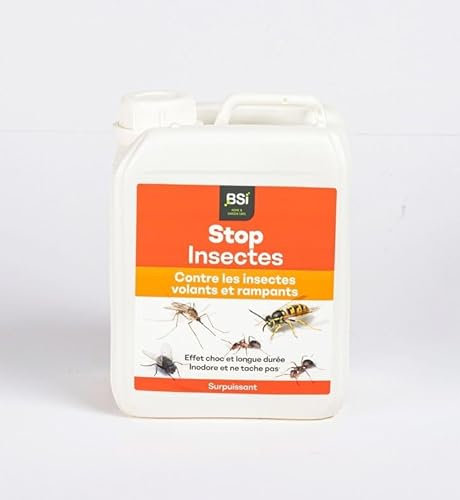 BSI - Stop Insectes - Volants Ou Rampants - 2,5l - Efficace A l'Intérieur Et Extérieur - Effet Immédiat - Longue Durée