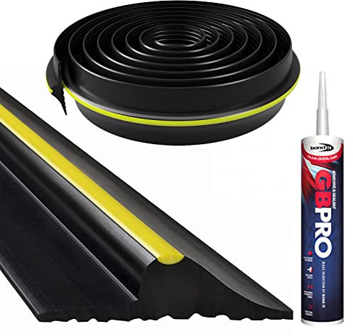 Heavy Duty Garage Door Floor Threshold Weather Seal Rubber Draught Rain Excluder (8ft)