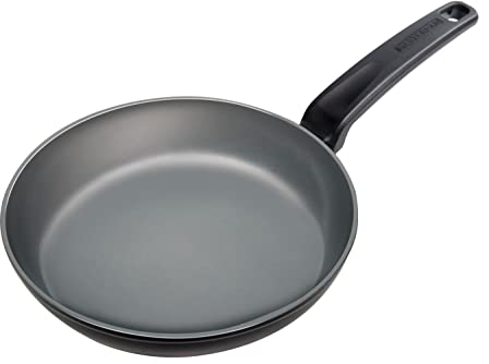 Masterpan Non Stick Frying Pan 24cm | Induction Frying Pan | Non Toxic Cookware | Camping Frying Pan | Healthy Ceramic Frying Pan | Perfect as Egg Pan or Omelette Pan | Deep Frying Pan for All Hobs