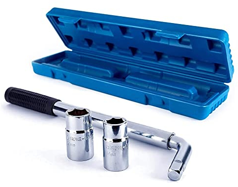 QUISTALA Chiavi Telescopiche per Dadi Ruota Con 17 mm a 23 mm Allungabili Per Car Van Truck Pezzi Di Pneumatici Ripartizione Strumenti Di Emergenza Per Cambio Gomme,Guasto Alla Macchina, Garage, Ecc