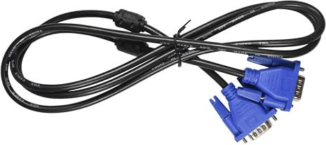 HQRP 5ft / 1.5m VGA/SVGA/Super VGA 15-pin HD15 (M/M) Cable/Cord for TV, PC Monitor, LCD Monitor, Projector, Display