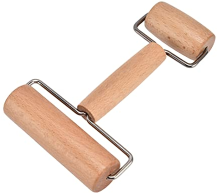 Rullo per Impasto Mattarello in Legno Mattarello in Legno di Faggio Rivestimento Rullo per Impasto Materiale in Legno Rullo per Pizza Strumento Professionale per Stendere la