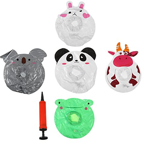 VICASKY Portavasos Inflables Hawaianos Descripción Animales PVC Duradero Flotante Fiestas Acuáticas