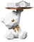 Kayuneed Escultura de oso con bandeja, decoración de bandeja de oso, escultura animal de resina, decoración para llaves, caja de almacenamiento para salón, entrada, oficina, decoración de escritorio