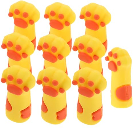 MOTHNUR 10 Piezas Fundas de Silicona para Cortaúñas Diseño Pata de Gato Protección para Tijeras de Cutículas y Pinzas Manicura Pedicura Reutilizables Fáciles de Limpiar