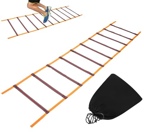 Scale Di Agilità Sportiva,Attrezzature per Scala di Allenamento di Agilità | Attrezzature per Allenamento di Coordinamento - Per Calcio Palestra All'Aperto Soccer Fitness Lotta Pallacanestro Baseball