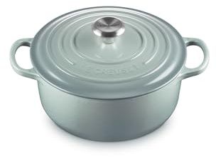 Le Creuset Signature Cocotte ronde en fonte émaillée avec couvercle 20 cm 2,4 l Sel de mer