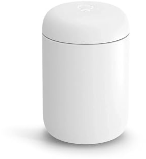 Fellow 12 oz Carter Wide Travel Mug - Wide Mouth Vacuum-Insulated Stainless Steel Coffee Mug - Tea and Coffee Tumbler - Travel Coffee Mug with Ceramic Interior - Matte White