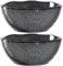 LEONARDO HOME 018584 MATERA Keramikschale 23,5 cm anthrazit 2er-Set, Keramik