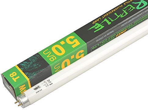Lampada da terrario tropicale per rettili, 5.0,tubo di luce fluorescente, T8, 14 Watt