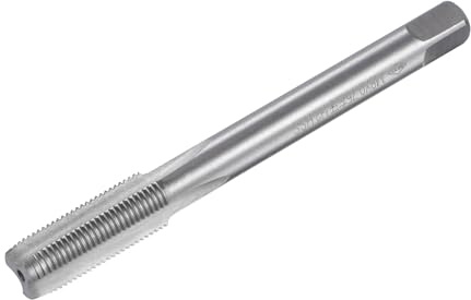 sourcing map Macho Fresado Rosca Roscado M8 x 0,75, Métrico Izquierda Mano Máquina HSS (Alta Velocidad Acero) Sin Recubrimiento 3 Rectas Ranuras Tornillo Rosca H2 Tolerancia