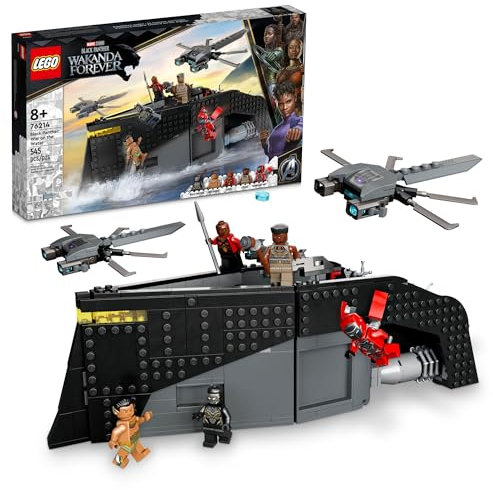 LEGO Marvel Black Panther: War on The Water, 76214 Wakanda Forever Buildable Boat Toy for Kids with 2 Drones, Avengers, Super Hero Underwater Adventures