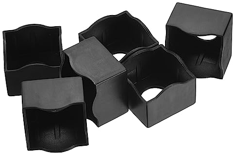 PATIKIL Pool-Kreidehalter, Billard-Kreide-Aufbewahrungshalter, tragbarer Queue-Kreiderahmen, Billardtisch-Zubehör für Billard-Kreide, Schwarz, 6 Stück