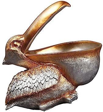 TOPPERFUN Vogelhandwerk aus Harz Wohnkultur lagercontainer Organizer zur Aufbewahrung von Schmuck Desktop-Bücherregal Statue Desktop-Ornament aus Harz geformter Schmuck Vorbau Sammlung