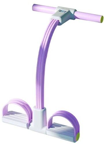 Corde De Tension Multifonctionnelle, Bandes De Résistance Fitness, 6 Tubes Avec Pédale De Traction Pour Chevilles, Corde Avec Poignées Intégrée, Pour Gymnase Yoga Sport Maison