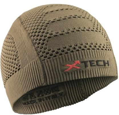 X Tech Sport Design XT99 Tekniska vinterhörlurar, cykelhjälm, löpning, skidåkning och utomhus, anatomisk och andningsbar konstruktion, Armégrön, one size