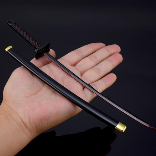 nyyuqi 1/6 Scale 10.23'' Samurai Sword Katana W/Scabbard Metal Fit for 12'' Action Figure Custom (#01)