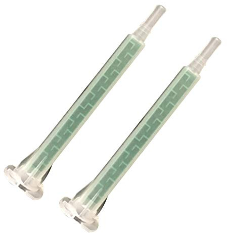 ZDYS 50 Stück Epoxidrohre, statische Mischdüse, Mischspitze, Epoxid-Mischdüsenspitze oder statischer Mischer, Kunststoffharz, Mischspitze für 83 mm AB-Kleberpistole, Anwendung