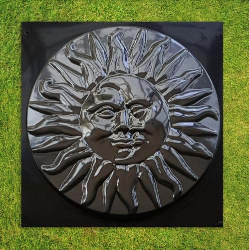 BETONEX Moon Sun Garden Stone Stepping Mold Pathmaker Mold Concrete - Sun Stepping Stone Precast Concrete Pavers