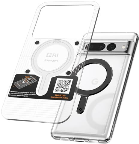 Spigen OneTap MagFit Magnet Ring Adapter for MagSafe Stickers, Wireless Charging Conversion EZ-Kit for MagSafe, Compatible with iPhone 17 16 15 14 13 12 Pro Max Air Galaxy Xiaomi Pixel 10 etc- Black