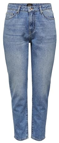 ONLY Onltonni Boyfriend DNM Dot529, Bleu Jeans Clair, 30W x 32L Femme