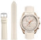 TStrap Leder Moonswatch Swatch Armband – Beige kalbsleder Omega Swatch Lederarmband Ersatz – Echtleder Uhrenarmband 20mm Moonwatch fur Herren Damen