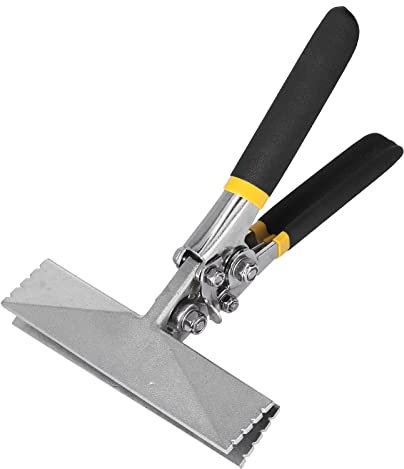 Pinza per Piegare la Lamiera, Pinza per Aggraffatrice Manuale Pinza per Piegare il Metallo Acciaio Legato Al Cromo Vanadio per Piegare, Cucire e Appiattire il Metallo (Pinza