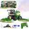 PENGBU RC Mähwerk Spielzeug, Ferngesteuerter Mähdrescher Ferngesteuert Kinder Rasenmäher, 2.4 GHz Ferngesteuerter Traktor Ferngesteuert und Maishäcksler mit Sound/Licht/Spray, Harvester Trecker