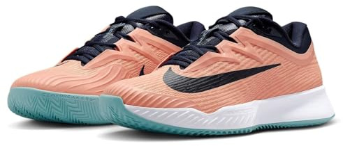Nike Homme Vapor Pro 3 Clay Court Tennisschuh (Herren) Chaussure de Tennis, Abricot, Agate, Obsidienne, Blanc, Denim, Turquoise, 42.5 EU