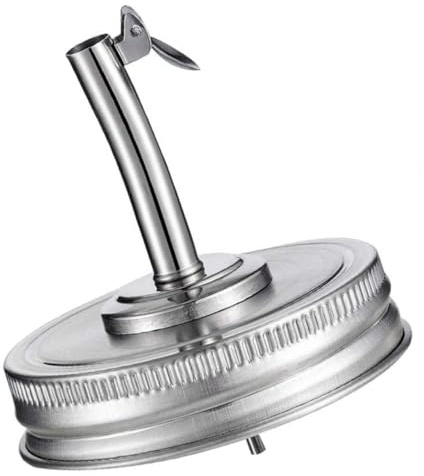 SAFIGLE Tappo Versatore in Acciaio Inossidabile per Olio Effetto Sigillante e Antiperdita, per Barattoli da Cucina e Conservazione Sicura