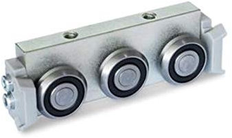 Rotella radiale per guida a cuscinetto fisso GN2422, altezza 28 mm, disposizione laterale.