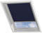 Radeco® Dachfenster verdunkelungsrollo für Velux FK06 dunkelblau mit Führungsschiene, Rollo für dachfenster, velux dachfenster Rollo, verdunklungsrollo für velux