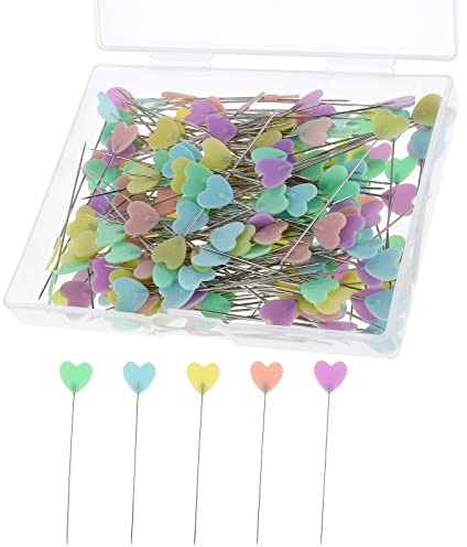 200 spille colorate per cucito e fai da te con testa lunga