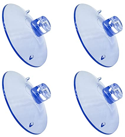 WishLotus 4pc Cat Window Perch - Suction Cup Bed Seat Accessories, Thickened PVC Suction Cup Replacement, Pet Supplies
