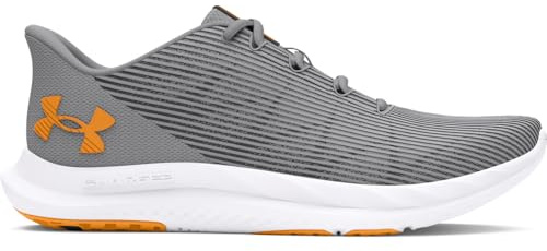 Under Armour Men's Charged Speed Swift Sneaker, (011) Mod Gray/Mod Gray/Ares Red, 7.5