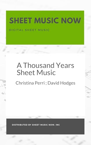 A Thousand Years Sheet Music