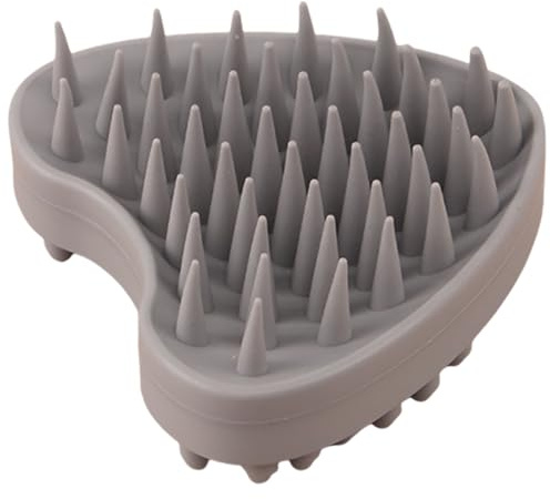 Appareil de massage du cuir chevelu - Brosse à shampoing en silicone pour cheveux secs et humides - Appareil de massage de la tête souple et flexible - Relaxation des cheveux et des pellicules