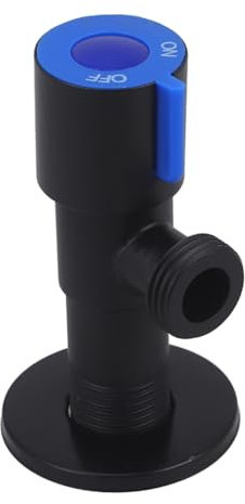 POPETPOP Válvula De Ángulo Negro Válvula De Ángulo De Inodoro Frío De Cierre De Ángulo Cerrar Apagar La Manija De La De Cierre Acero Inoxidable Azul