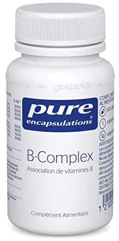 Pure Encapsulations - B-Complex - Association de 8 Vitamines B Hautement Assimilables - Contribue à Un Métabolisme Énergétique Normal - 60 Gélules Véganes