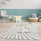 Kinderteppich - Tier-Motiv Baby-Elefant 160x230 cm Creme Multi - Kinderzimmer Teppich Modern