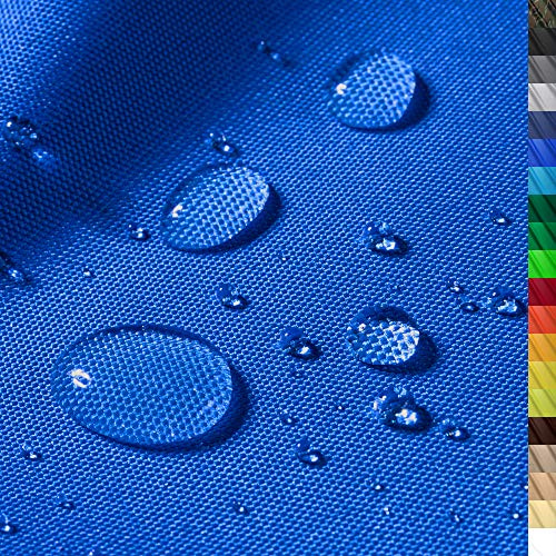1buy3 – vattentätt polyestertyg Premium med 8,450 mm vattenpelare för tält, presenningar, överdrag, utomhuskläder och Co – mått 400 x 160 cm – rivbeständig och lättskött (färg: 15/blå)