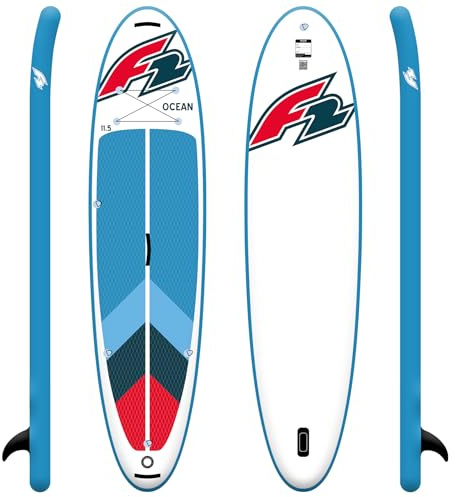 F2 Stand up Paddle Board Ocean LTD SUP Board Only 10,5’ (320cm) Rot, neues Modell, stabiles Stand Up Paddling Board, aufblasbar