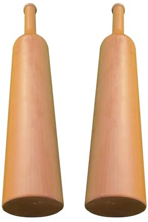 Clubbell Conjunto De Tréboles Indios Madera Barras De Entrenamiento De Fuerza Para Los Brazos, Club Individual 5.5 Libras 7.7 Libras Pesos, Resistente Campanas Del Gimnasio(Each Club 7.7lbs/3.5kg)
