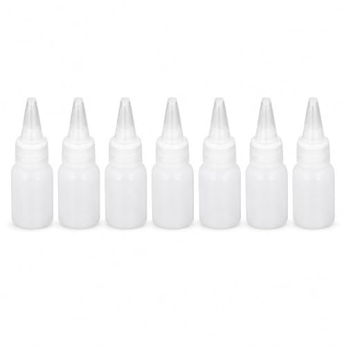 EIMSOAH 100 St Små Plastflaskor med Våg 20 Ml, Brett Användningsområde för Kosmetika Lotions Schampon Oljor Lim Färger Tvålar, Lätta Bärbara Flaskor för Picknick