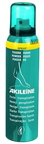 Akileine Lot de 3 sprays de poudre de 150 ml.